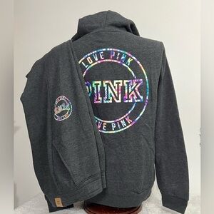 VS PINK FULL ZIP RAINBOW SET IN XL NWT
